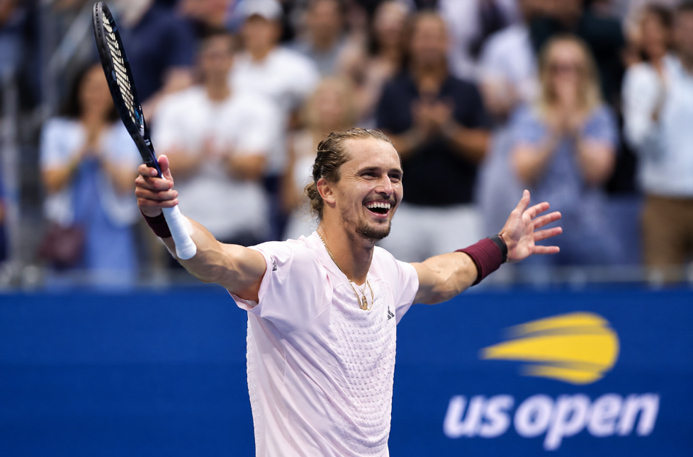 Alexander Zverev celebrates after defeating Ben Shelton in the 2026 US Open final