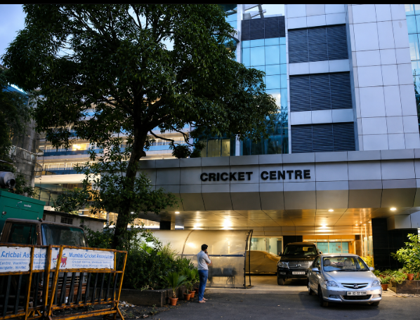 BCCI Cricket Centre office near Wankhede Stadium in Mumbai, where Indian cricket administration and team planning decisions are made.