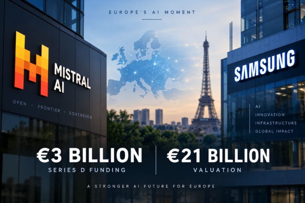 Mistral AI raises €3 billion in Samsung-led Series D funding round